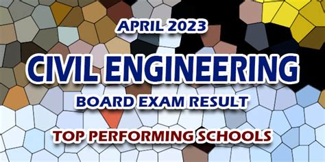 PERFORMANCE OF SCHOOLS: April 2023 Civil Engineer .